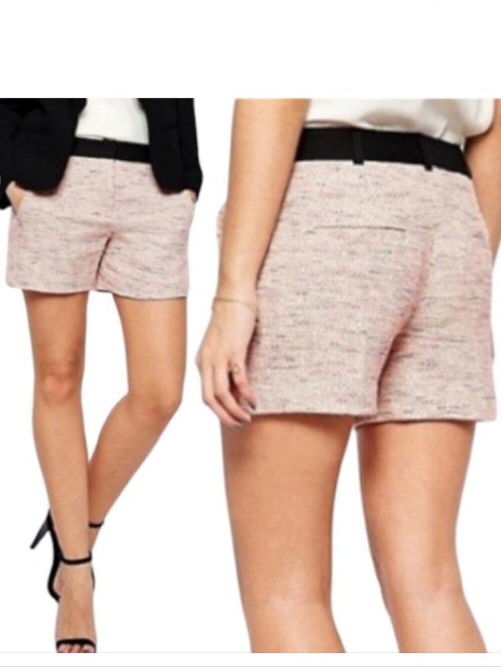 French Connection Tweed Bel-Air Shorts